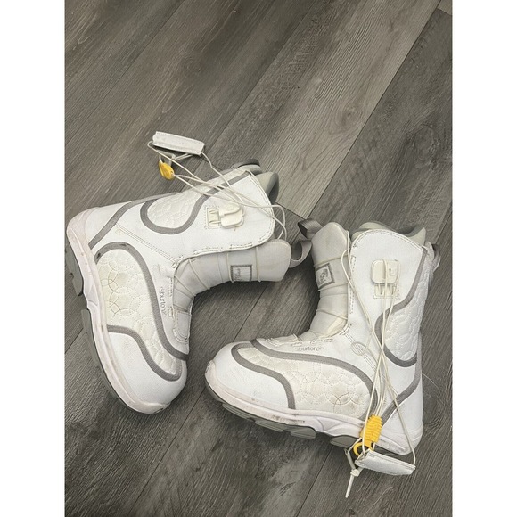 Burton White and Gray Winter Boots - Picture 1 of 5